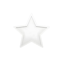 Obraz premium Minimal Flat Style Star Icon Isolated - Transparent Vector Symbol for UI Design