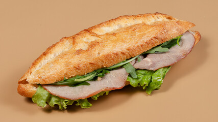 Classic sandwich isolated