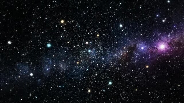 Explore the vast beauty of the night sky with millions of stars shining bright in a cosmic wonderland multiverse Generative AI