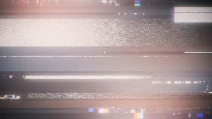 Lo-Fi Signal Bleed Visual Abstract background with soft, colorful static and electronic interference, perfect for a relaxed, low-fidelity aesthetic