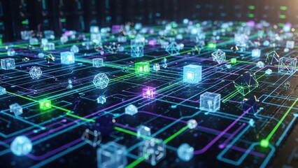 Augmented vector data stream nodes background circuitry network matrix matrix