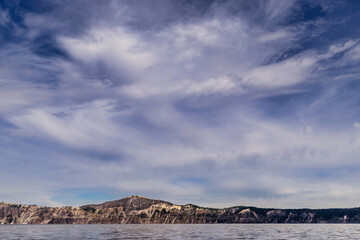 Lake Shoreline cliffs sky