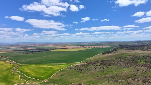 Aerial footage of Clare South Australia