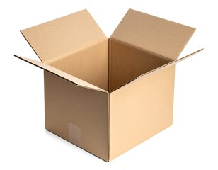 Open Cardboard Box - Packaging and Storage Solution for Shipping and Moving.