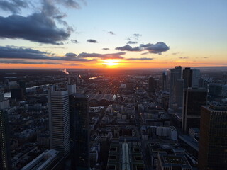 Fototapeta premium Frankfurt am Main, abends