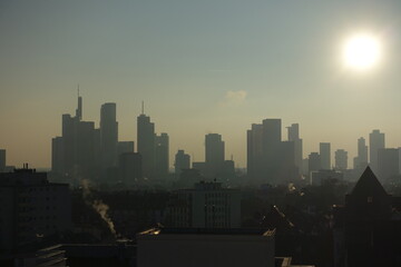 Fototapeta premium Skyline von Frankfurt