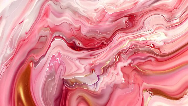 Abstract Fluid Art: A captivating swirl of rose, and ruby hues dance across the canvas, creating a mesmerizing visual symphony, evoking a sense of fluidity and elegance.