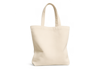 Canvas tote bag, blank and ready for custom branding. Using for shopping, promoting sustainability, or carrying everyday items. Transparent background