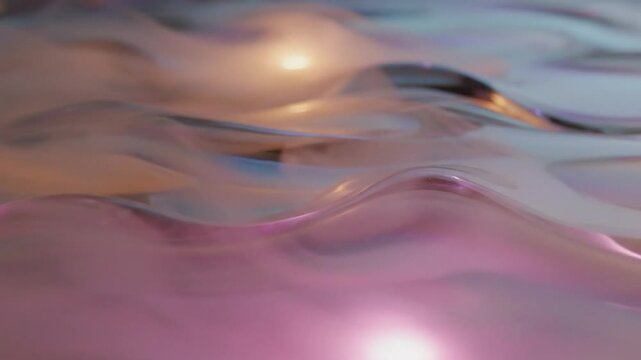 Abstract flowing light waves with warm glow and cool undertones