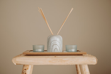 Fototapeta premium Scène de décoration naturelle et minimaliste 