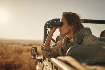 Safari Adventure at Sunset