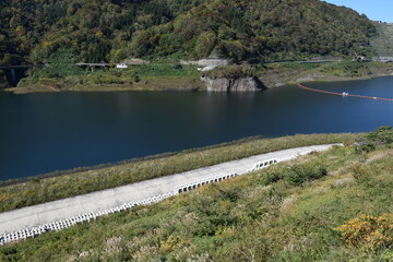 Fototapeta premium 寒河江ダム（ダム湖百選）山形県最大のダム