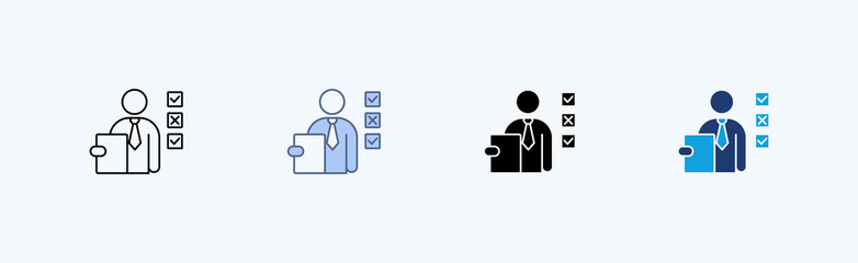Accountability Multiple Icon Illustration Vector