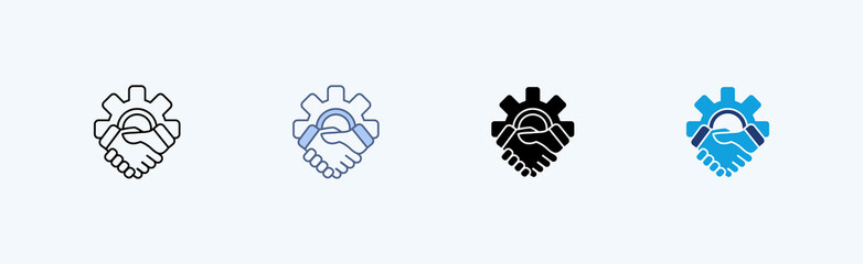 Relationship Multiple Icon Illustration Vector