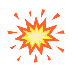 Spark explosion. Comic book explosion.