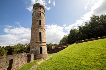 Eglinton Castle, originally built in 1796, is a Gothic-style castellated mansion located in Kilwinning, North Ayrshire In Eglinton Country Park Scotland. UK. Is situated in the parish of Kilwinning. 