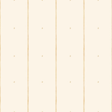 Vintage pattern featuring stripes lines beige dots. Hand-drawn watercolor illustration in childish style. Seamless print on pastel beige background suitable for design textiles wallpaper packaging