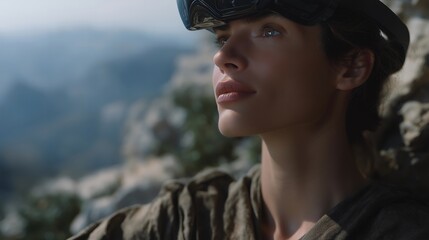 An adaptive VR experience that shifts terrain, challenges, and narrative paths based on users’ movement patterns and skill level — immersive technology, personalized gaming environments, and