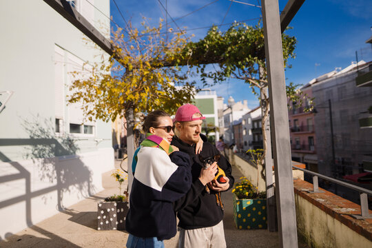 Authentic bonds glow brightly during lively city outings with friends - Powered by Adobe