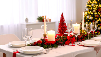 Dinner an Weihnachten, Esszimmer 