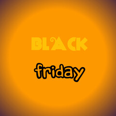 nlBlack Friday gradient poster illustration