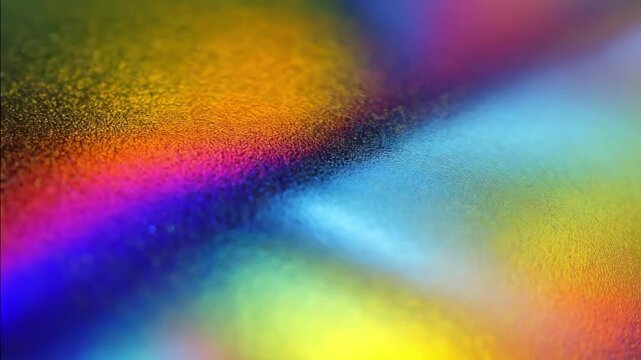 Medium shot of a vibrant anodizing process producing colorful oxide layers that enhance metal durability showcasing a rainbowlike finish on aluminum surfaces.