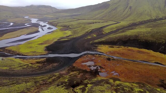Iceland Highlands Aerial &ndash; F-Road 208