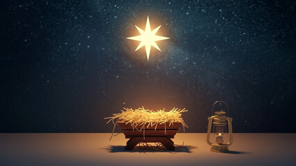 Golden Hay and Heavenly Light: A Minimalist Christmas Vigil