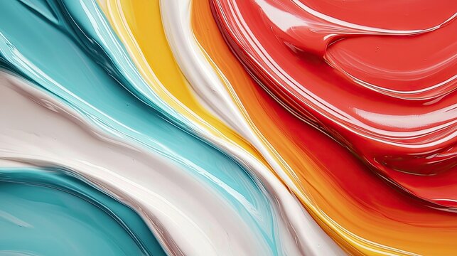 Abstract image of colorful paint strokes in various colors, creating a dynamic and textured background.