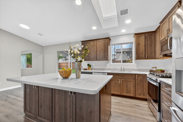 Inviting Culinary Gathering Area, Charming Kitchen With Wooden Accents And Functional Design
