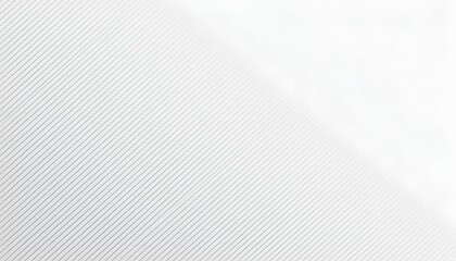 A minimalist white background with a subtle pattern of fine gray diagonal lines and a soft gradient.