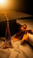 A close-up view of a graduation tassel highlights the significance of celebrating hard-earned academic milestones