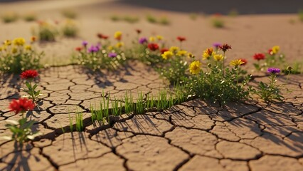 Desert Bloom After Rain