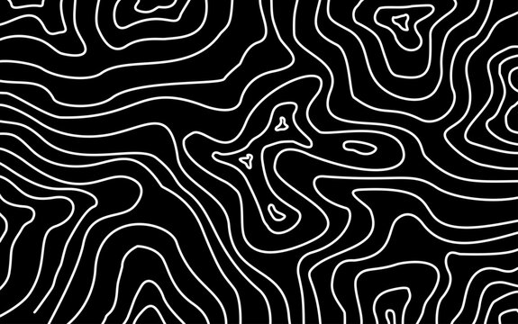 Abstract background with wavy black and white patterns