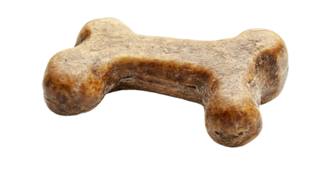 Toy bone for dog isolated on transparent background