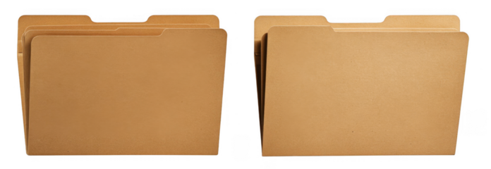 3D office folders collection set