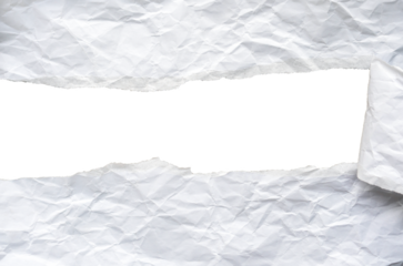 Empty torn paper frame isolated on transparent background, ripped crumpled page sheet with blank space for message, old note piece edge strip, back to school design, scrap business study idea concept