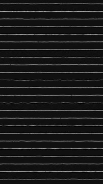 Black and white hand drawn line sheet background, simple wavy doodle table panel, craft notebook striped pattern, drawing scribble stroke art motion graphic, creative pencil checker paper texture