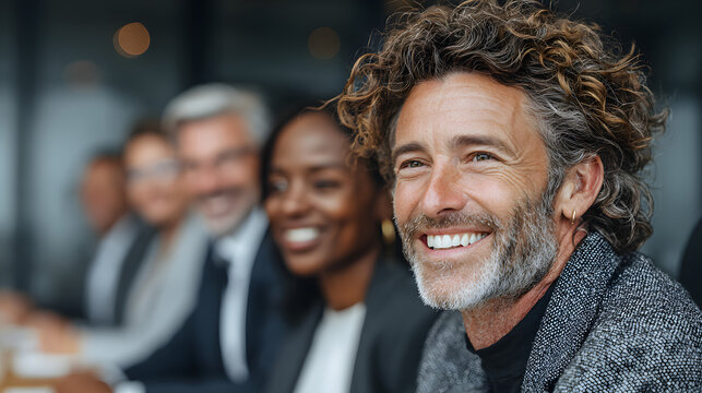 Group of diverse business executives engage in a productive boardroom meeting, setting new corporate governance benchmarks and demonstrating their commitment to responsibility, integrity