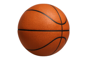 Basketball ball on transparent background representing sport, competition, game, and active lifestyle