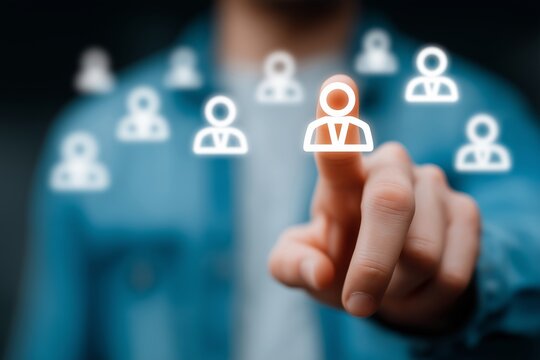 Engaging Visual Representation of Digital Networking with Interactive User Selection in a Modern Environment