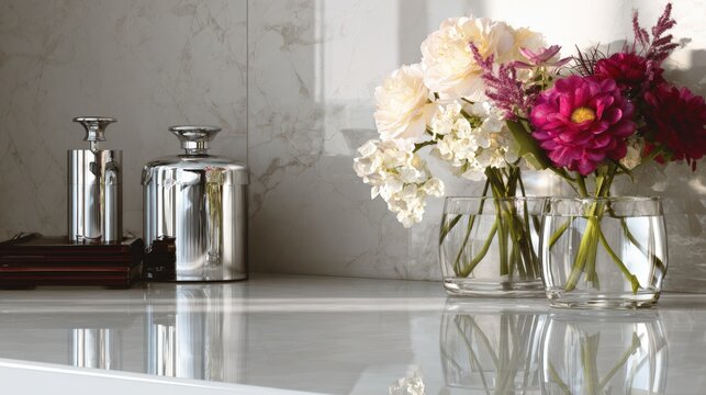 Glossy surface capturing vivid reflections and high sheen ideal for products requiring a polished elegant appeal.