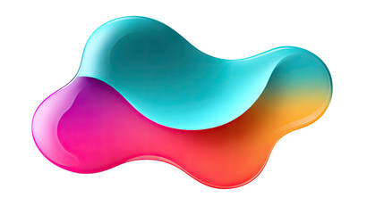 Abstract Flowing Art: A dynamic and colorful abstract art piece featuring flowing forms and gradients, embodying fluidity and creative expression.