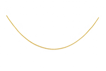 Elegant golden yellow curved line isolated on transparent background, minimalist design