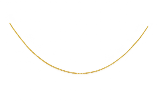 Elegant golden yellow curved line isolated on transparent background, minimalist design - Powered by Adobe