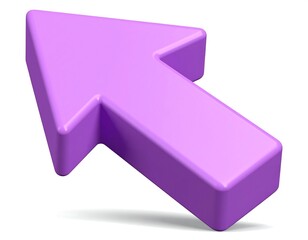 Purple Arrow Pointing Upward - Direction, Navigation, and Visual Communication.