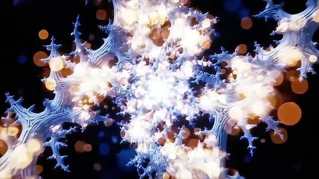 Abstract Underwater Coral Reef Exploration A Mesmerizing Visual Journey.