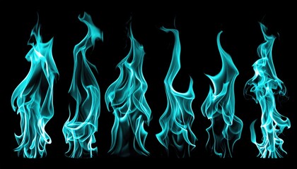 Intense, captivating blue flames dance against a stark backdrop, evoking a sense of raw energy, controlled power, and mesmerizing beauty. The flames rise and swirl, capturing the imagination.