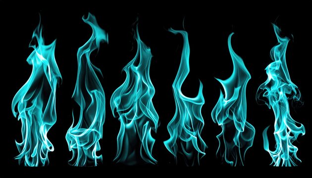 Intense, captivating blue flames dance against a stark backdrop, evoking a sense of raw energy, controlled power, and mesmerizing beauty. The flames rise and swirl, capturing the imagination.