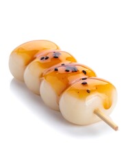 Sweet rice balls on stick